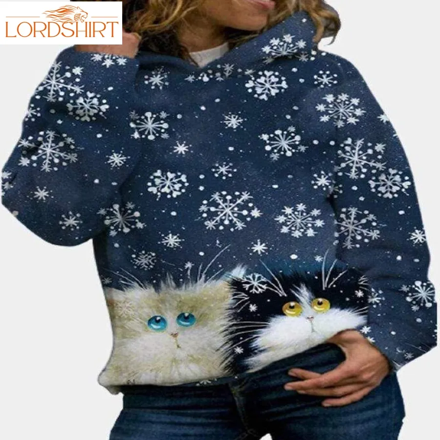 Snowy Cute Cats Ugly Sweater