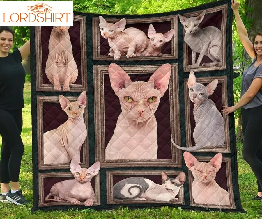 Sphynx Cat Awesome 3D Customized Quilt