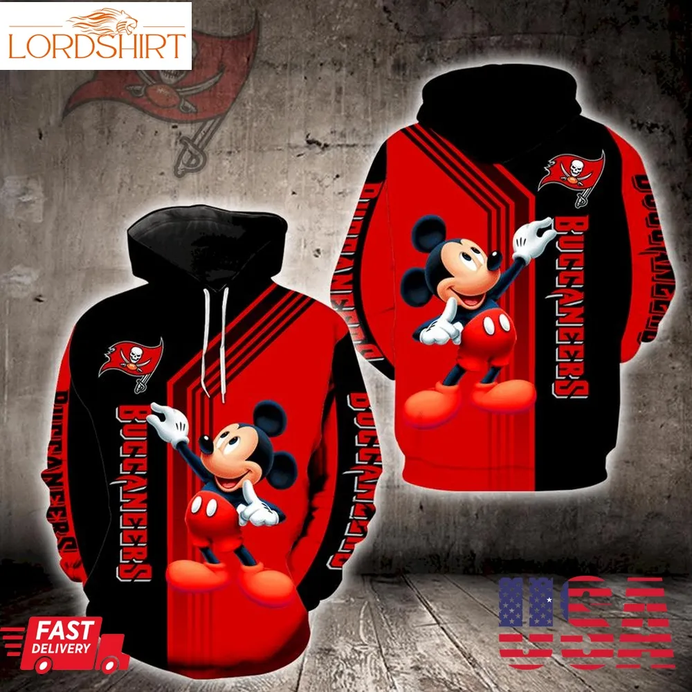 Tampa Bay Buccaneers Mickey Mouse Full Print K1241 Hoodie