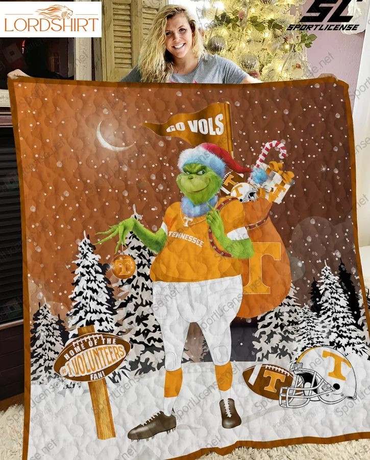 Tennessee Volunteers Grinch Quilt Blanket