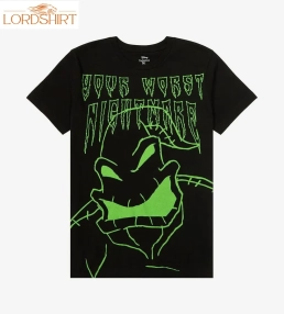 The Nightmare Before Christmas Oogie Boogie Outline T Shirt