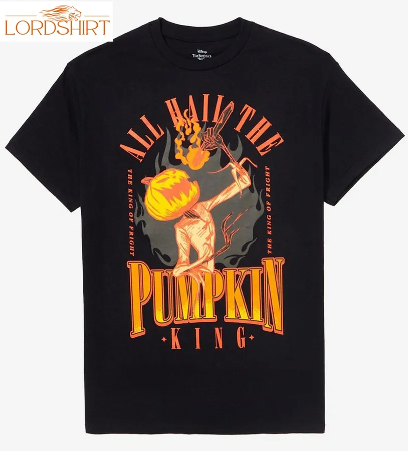 The Nightmare Before Christmas Pumpkin King Flame Boyfriend Fit Girls T Shirt