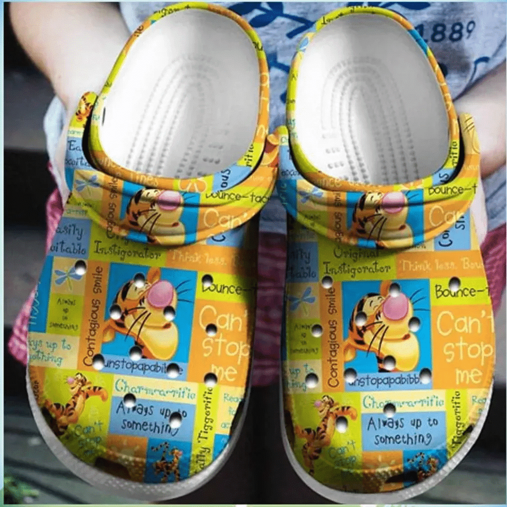 Tigger Winnie The Pooh 2 For Lover Rubber Crocs Crocband Clogs  Tl97