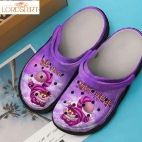 WeRe All Mad Alice In Wonderland Crocs Crocband Clog Comfortable Water Shoes