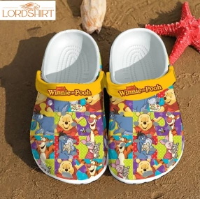 Winnie The Pooh Charcters For Men And Women Rubber Crocs Crocband Clogs