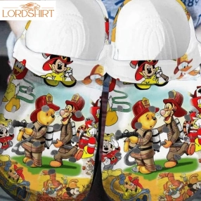 Winnie The Pooh Firefighter Crocs Crocband Clogs  Shoes