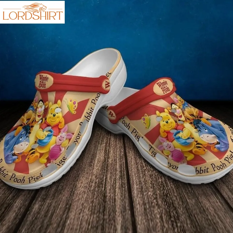 Winnie The Pooh For Men And Women Rubber Crocs Crocband Clogs