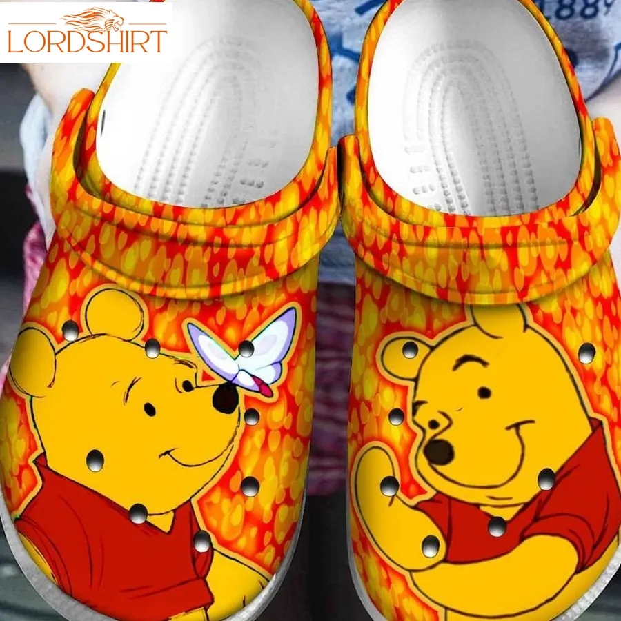 Winnie The Pooh Pooh Band Butterfly Rubber Crocs Crocband Clogs