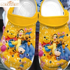 Winnie The Pooh Yellow Crocs Crocband Clogs