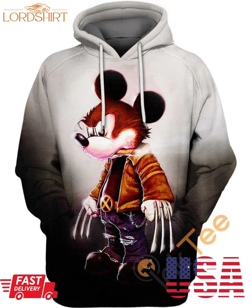 Wolverine Mickey Hoodie 3D