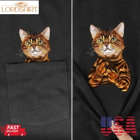 Funny Cat T Shirt Side Pocket Hidden Middle Finger Signed Funny Cat 2