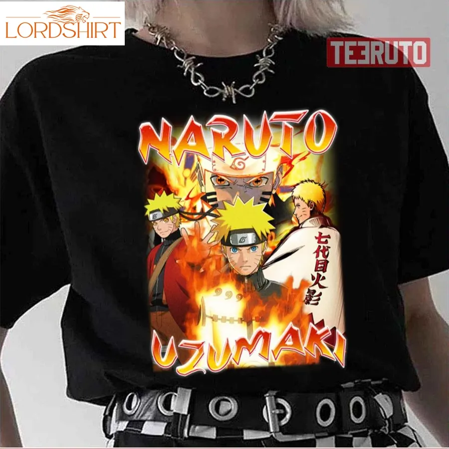 90S Vintage Art Naruto Shippuden Uzumaki Naruto Unisex T Shirt