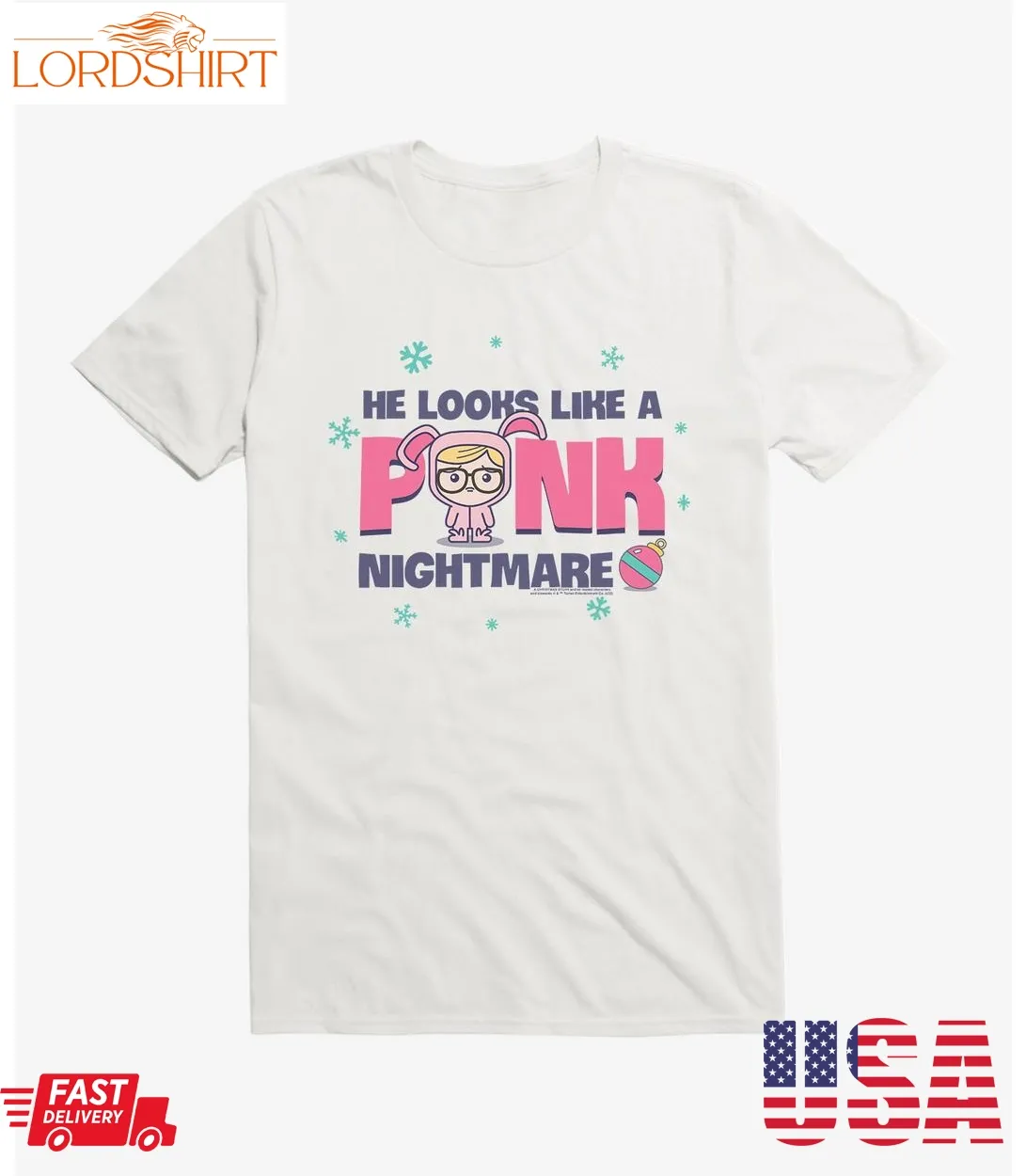 A Christmas Story Chibi Pink Nightmare T Shirt