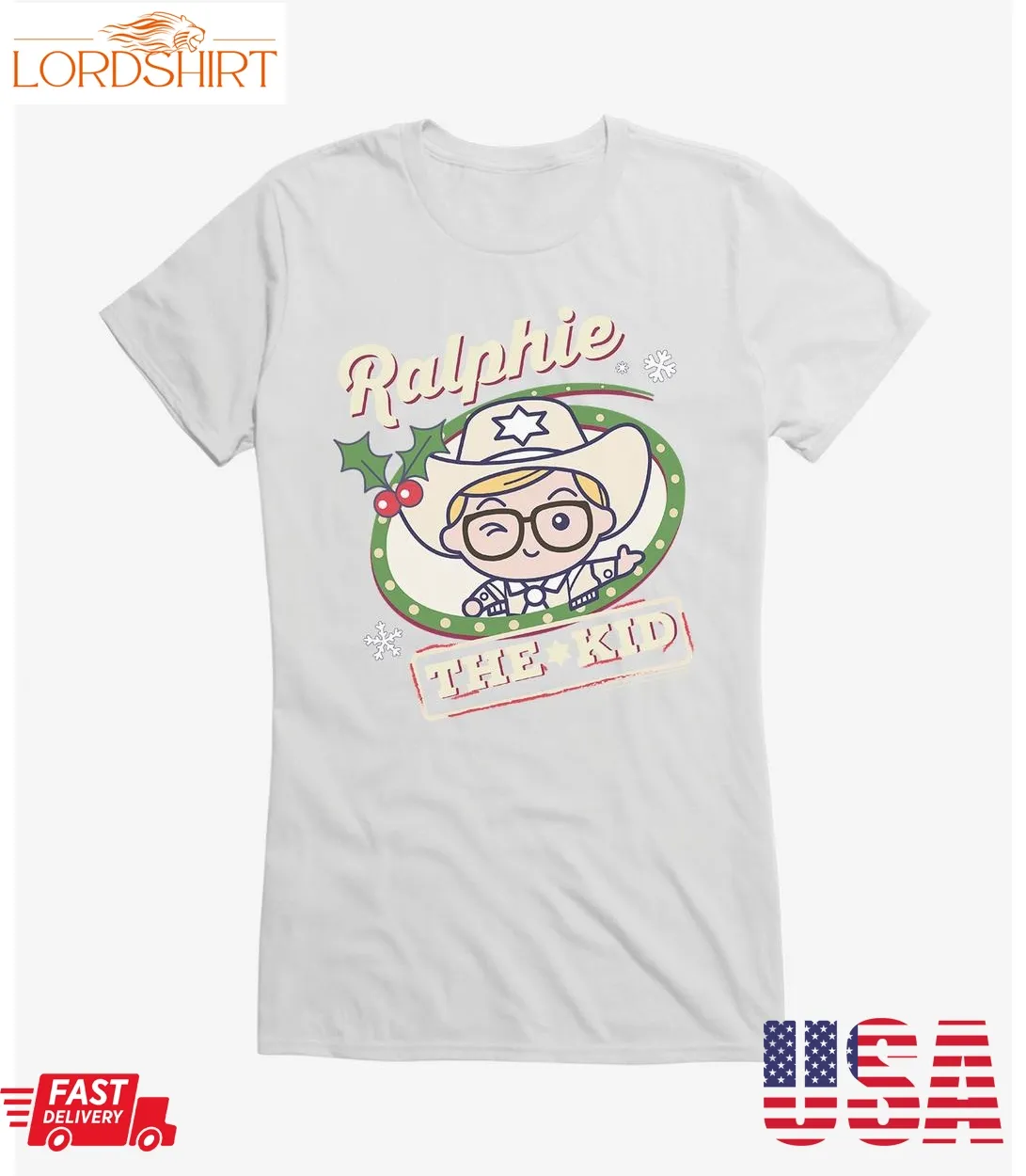 A Christmas Story Chibi Ralphie The Kid Girls T Shirt