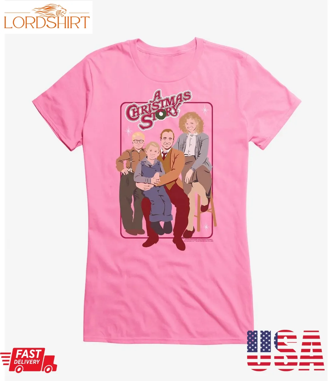 A Christmas Story Family Portrait Girls T Shirt