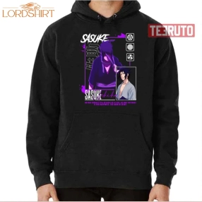 Anime Purple Uchiha Sasuke Naruto Shippuden Unisex Hoodie