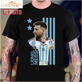 Argentina Colored Lionel Messi Unisex T Shirt