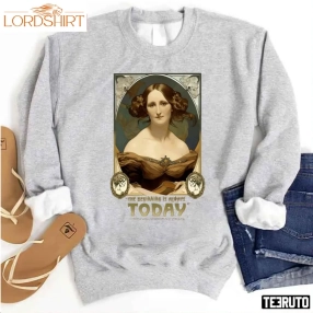 Art Nouveau Portrait Mary Shelley Unisex Sweatshirt