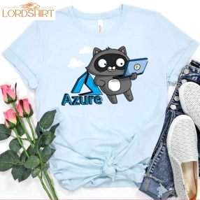 Azure Bit Raccoon With Microsoft Surface Unisex T Shirt