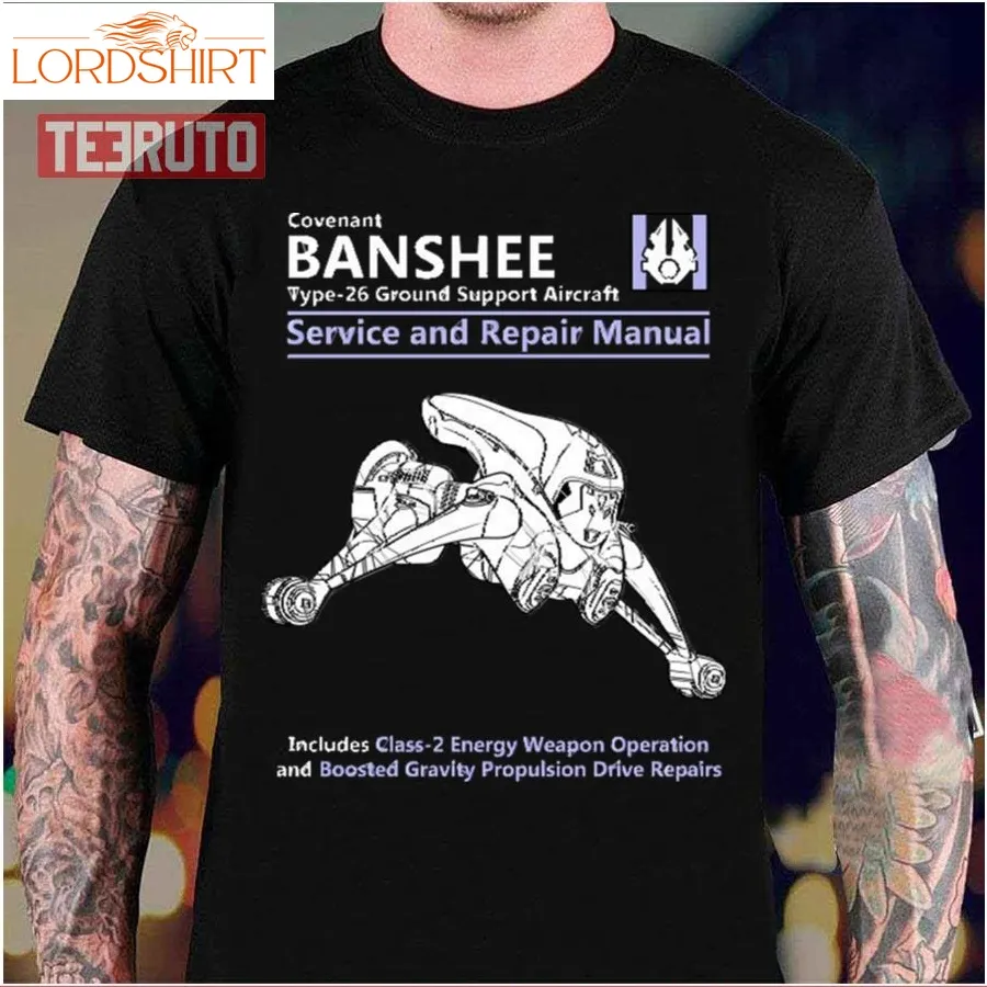 Banshee Service And Repair Manual Halo Game Unisex T Shirt