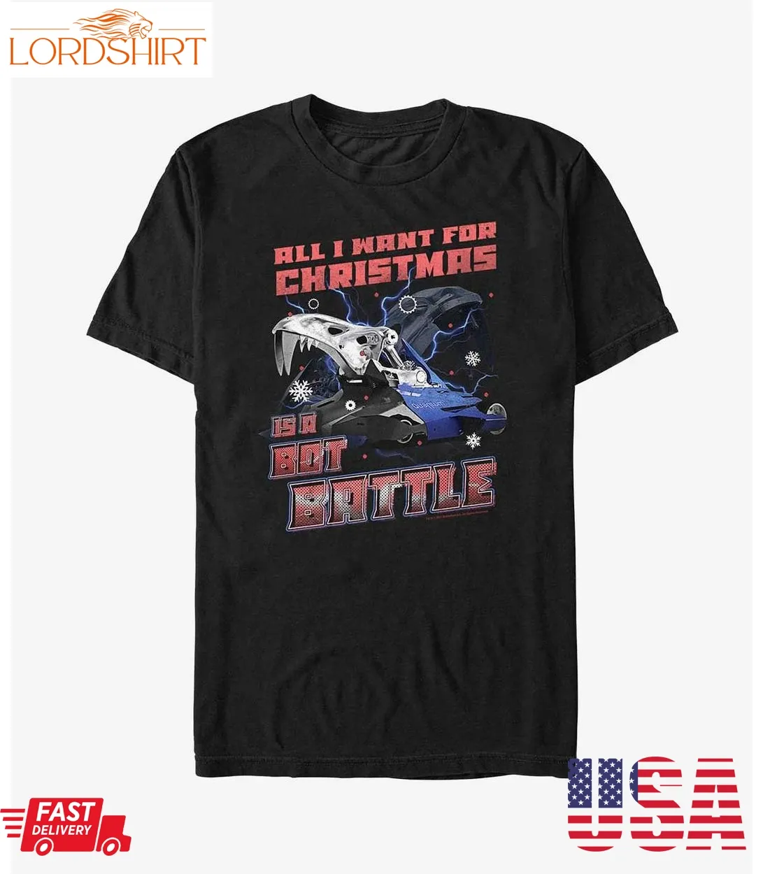 Battlebots All I Want For Christmas Bots T Shirt