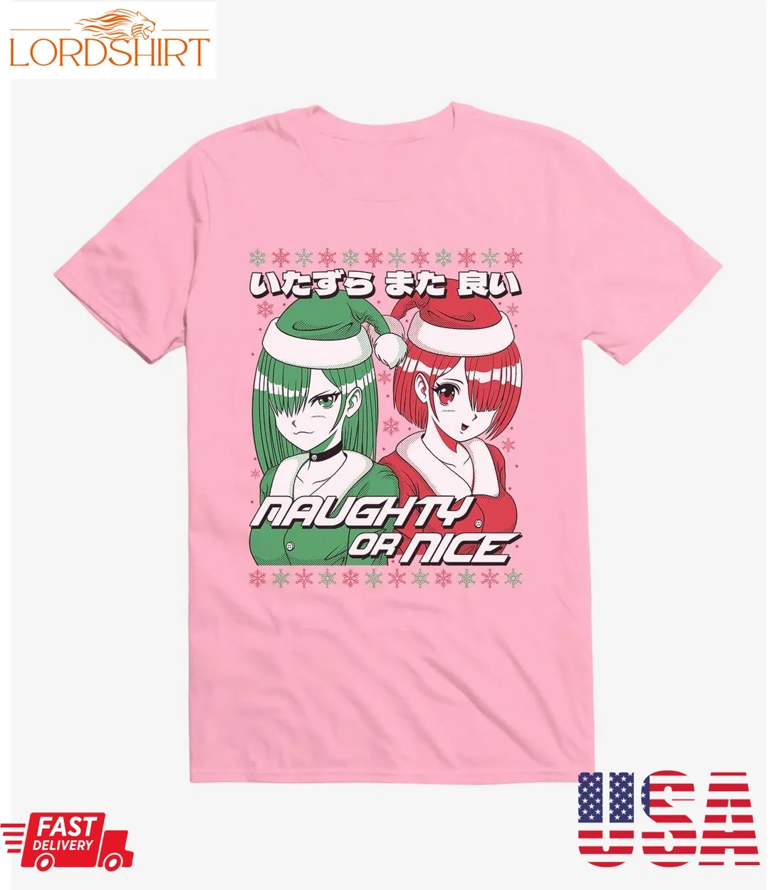 Christmas Anime Naughty Or Nice T Shirt