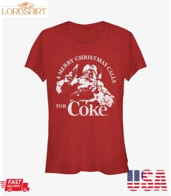 Coke A Merry Christmas Calls Comp Girls T Shirt