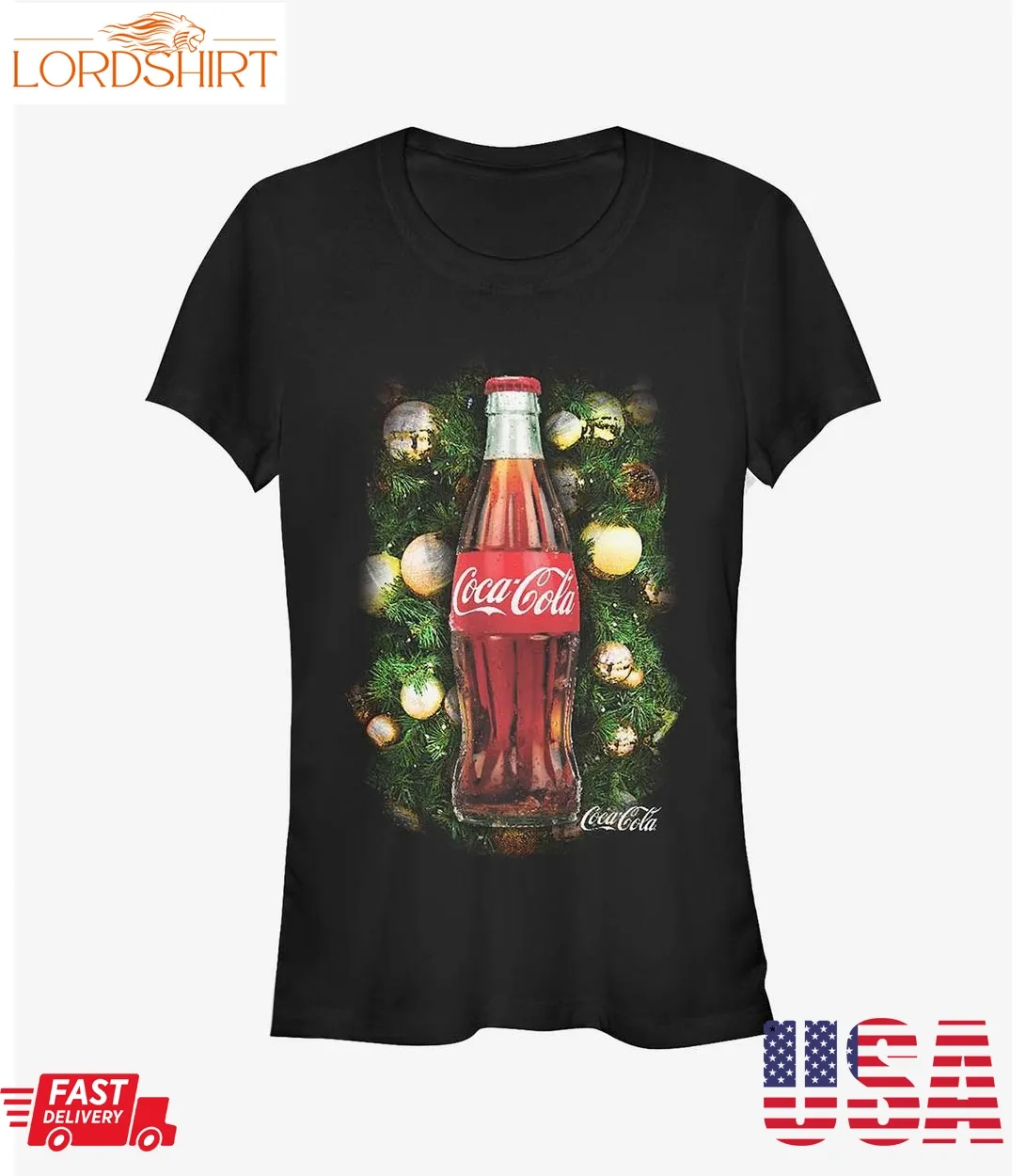 Coke Christmas Blessings Girls T Shirt