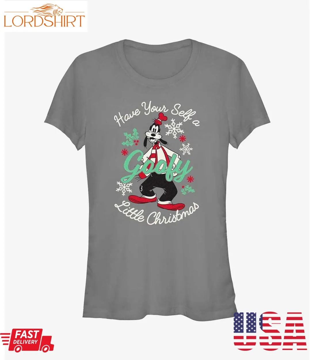 Disney Goofy Little Christmas Girls T Shirt