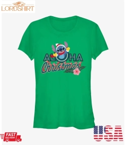 Disney Lilo And Stitch Aloha Christmas Girls T Shirt