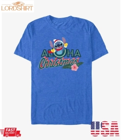 Disney Lilo And Stitch Aloha Christmas T Shirt