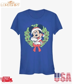 Disney Mickey Mouse Mickey Christmas Wreath Girls T Shirt