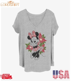 Disney Minnie Mouse Christmas Minnie Girls T Shirt Plus Size