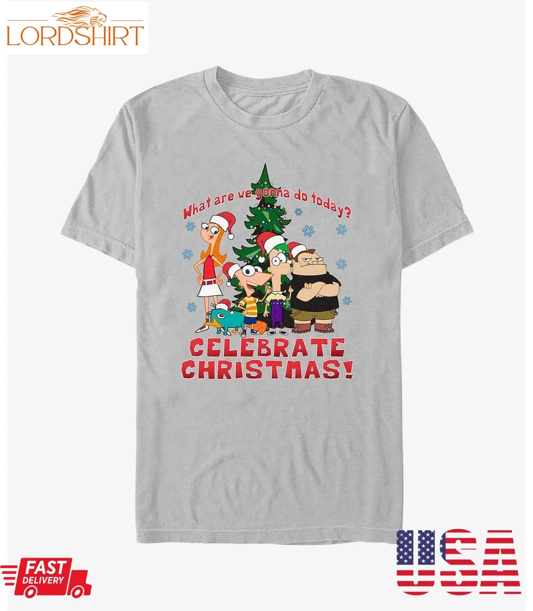 Disney Phineas And Ferb Christmas T Shirt