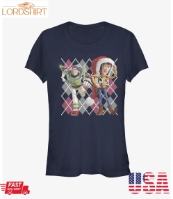 Disney Pixar Toy Story Argyle Christmas Girls T Shirt