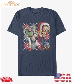 Disney Pixar Toy Story Argyle Christmas T Shirt