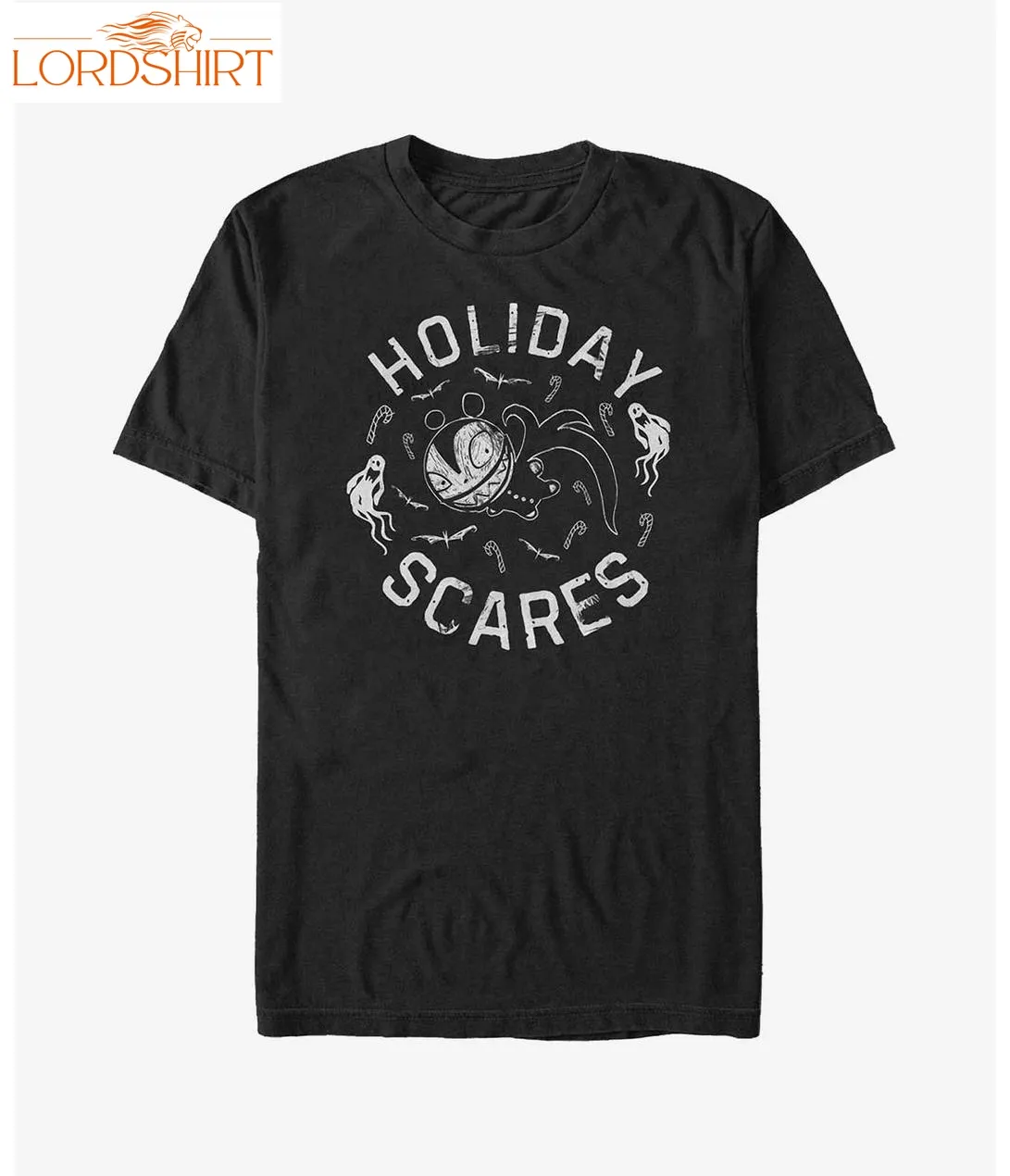 Disney The Nightmare Before Christmas Holiday Scares Scary Teddy Big And Tall T Shirt