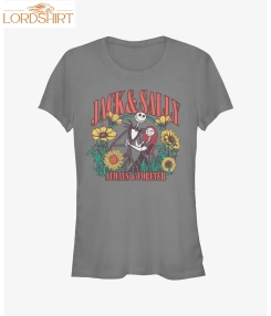 Disney The Nightmare Before Christmas Jack And Sally Girls T Shirt