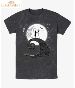 Disney The Nightmare Before Christmas Jack And Sally Meant To Be Mineral Wash T Shirt