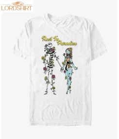 Disney The Nightmare Before Christmas Jack And Sally Rest In Paradise T Shirt