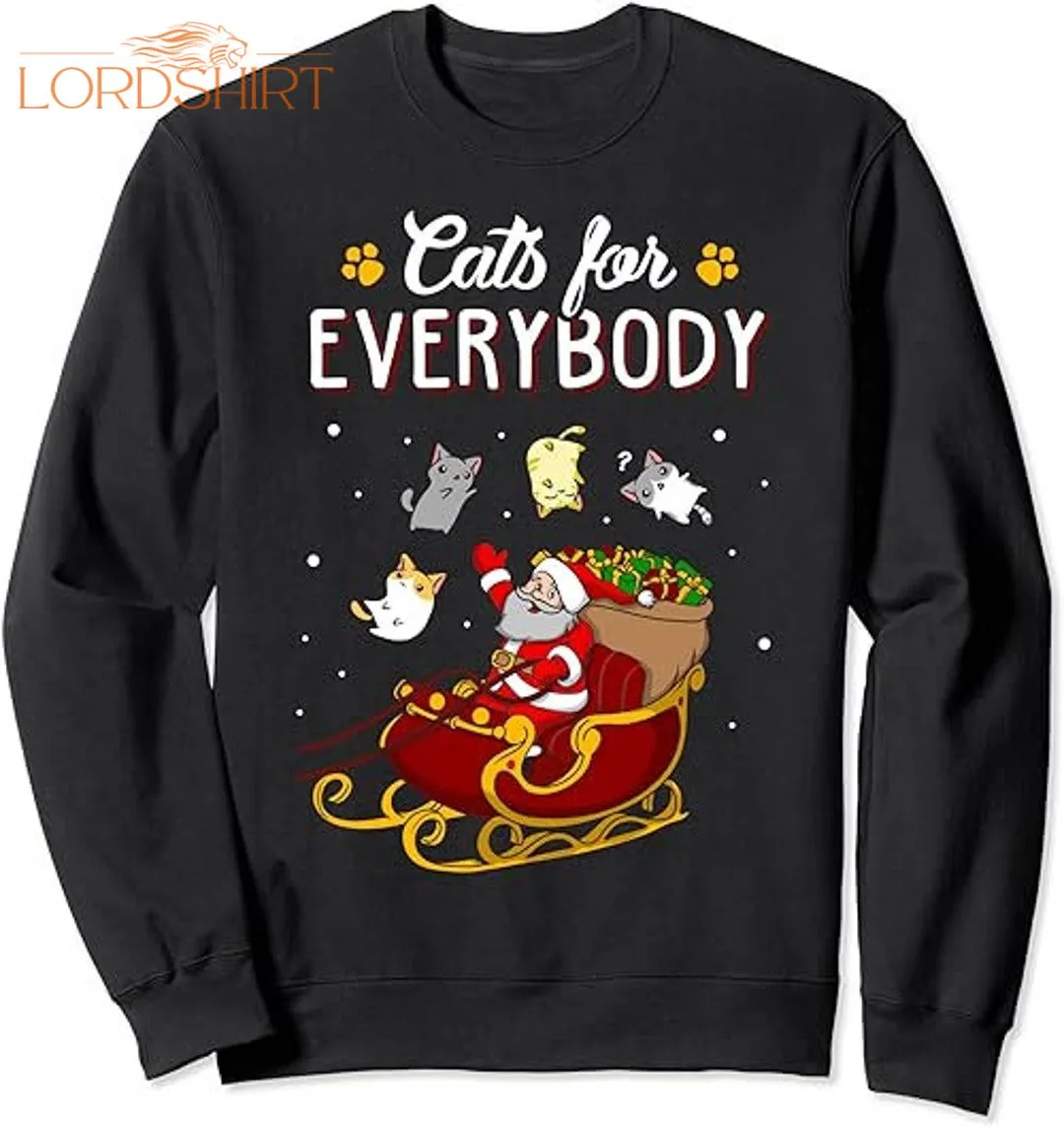 Cats For Everybody Cat Christmas Ugly Christmas T-shirt