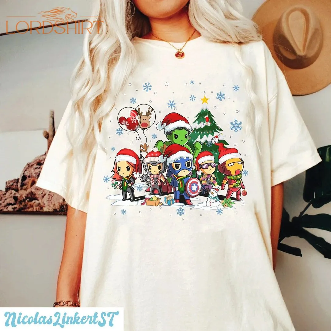 Chibi Avengers Shirt Avengers Christmas Shirt Superhero