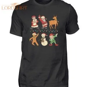 Christmas Dancing Men's T-shirt Gingerbread Man Funny