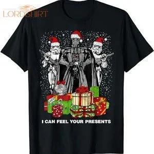 Christmas Darth Vader Stormtroopers Feel Presents T-shirt