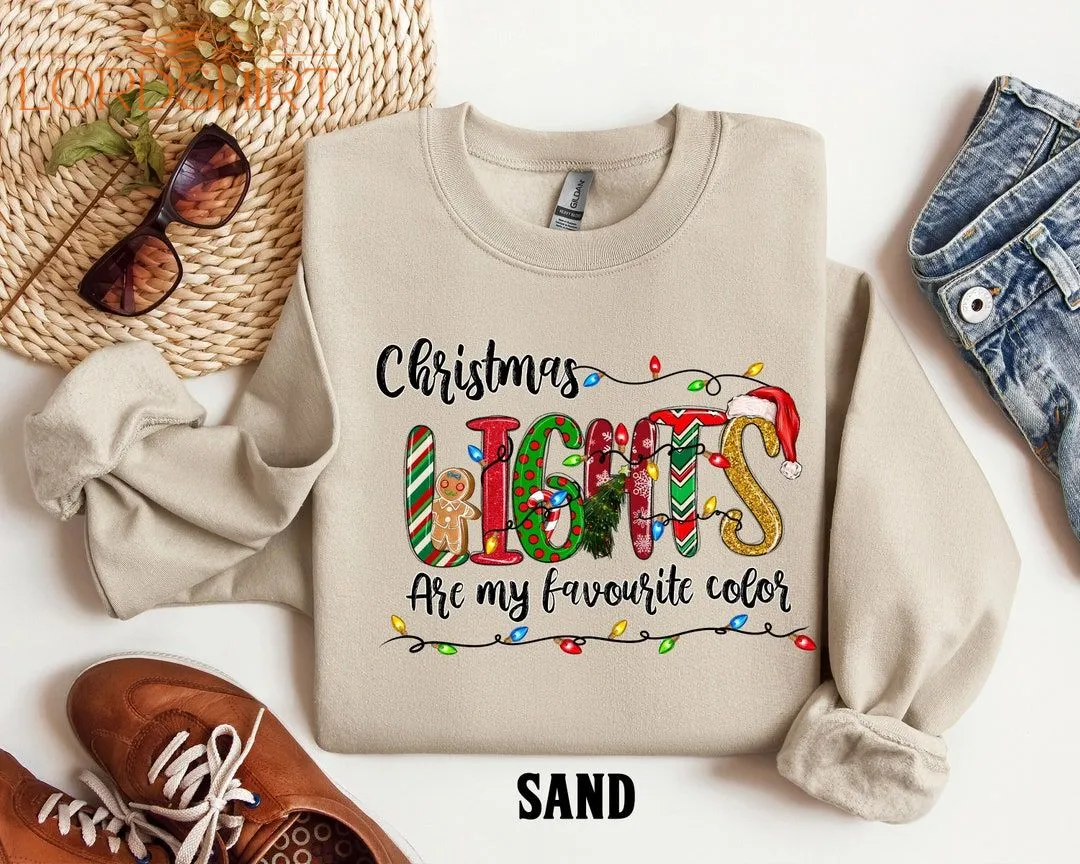 Christmas Lights Shirt Christmas Lights Sweatshirt Christmas