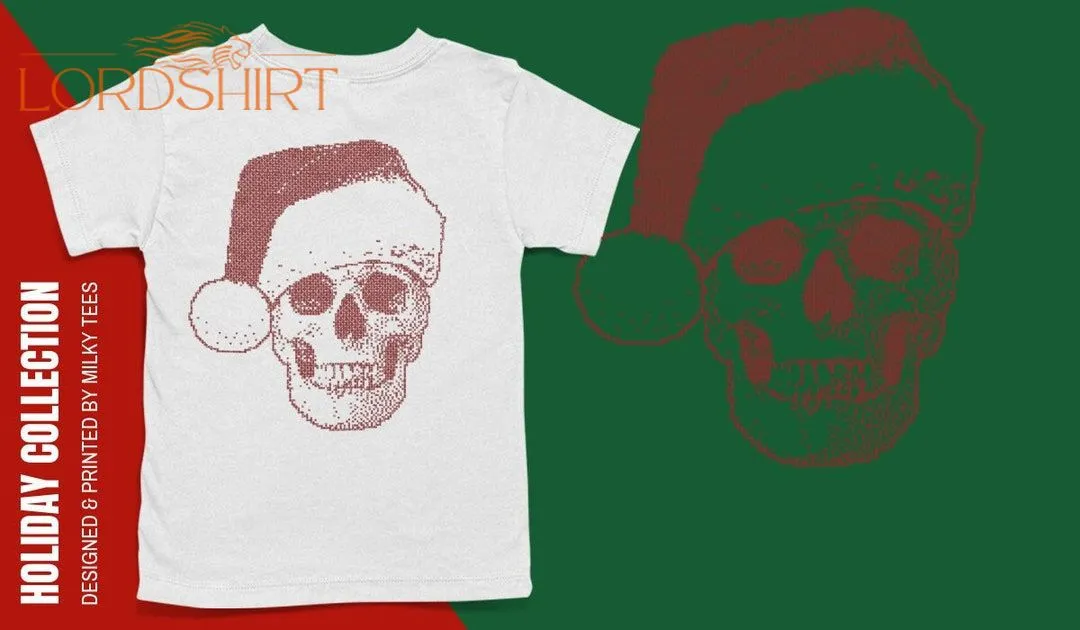 Christmas Skull T-shirt Funny Christmas T-shirt Ugly