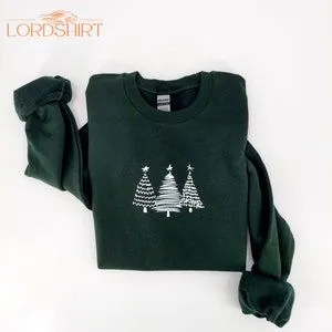 Christmas Tree Sweatshirt Evergreen Trees Trees Sweatshirt