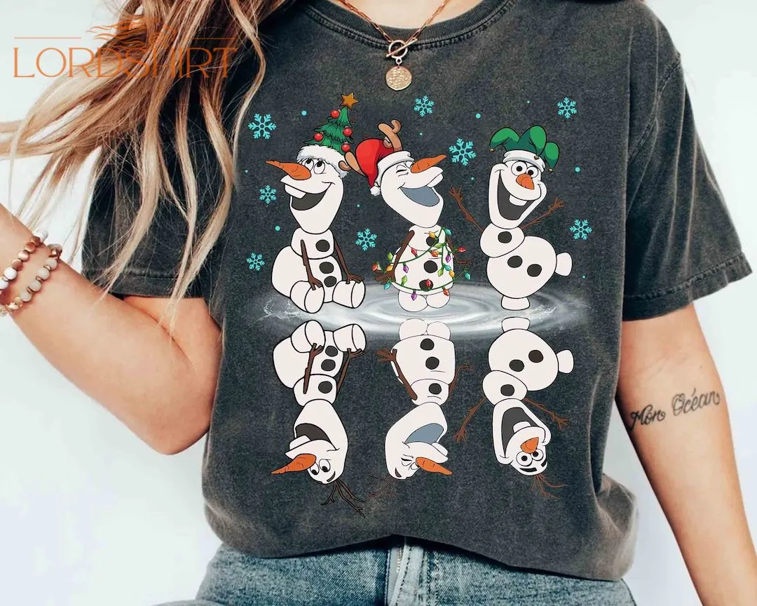 Disney Frozen Cute Olaf Dancing Christmas Light T-shirt