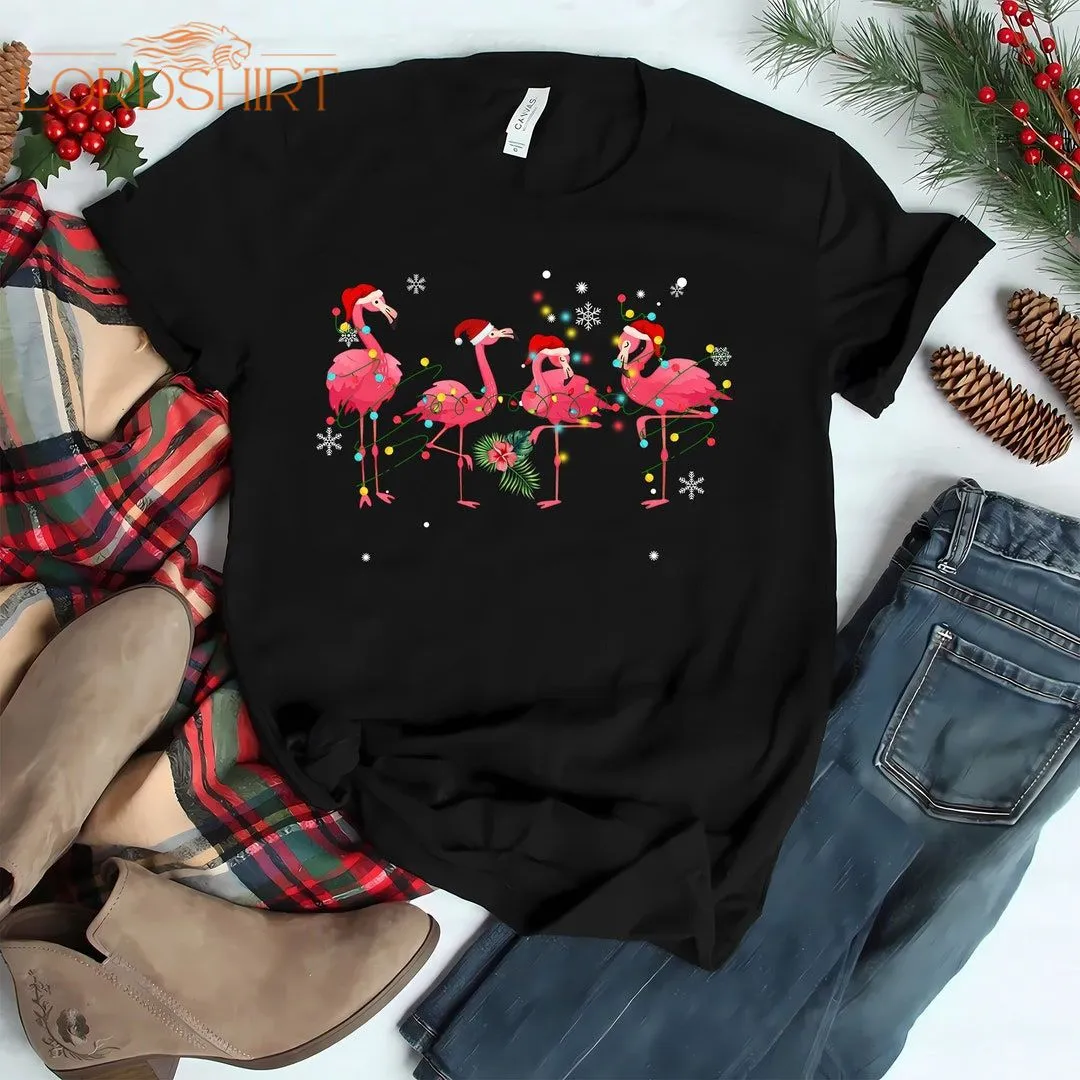 Flamingo Christmas T Shirt Flamingo Christmas Shirtflamingo