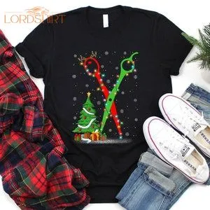 Hairstylist Santa Scissor Christmas T-shirt For Men Women Kids